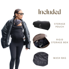 Baby carrier with storage pouch wash bag and storage box

